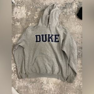 Large Duke sweatshirt.